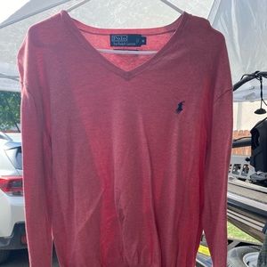 Ralph Lauren mens cotton vneck sweater